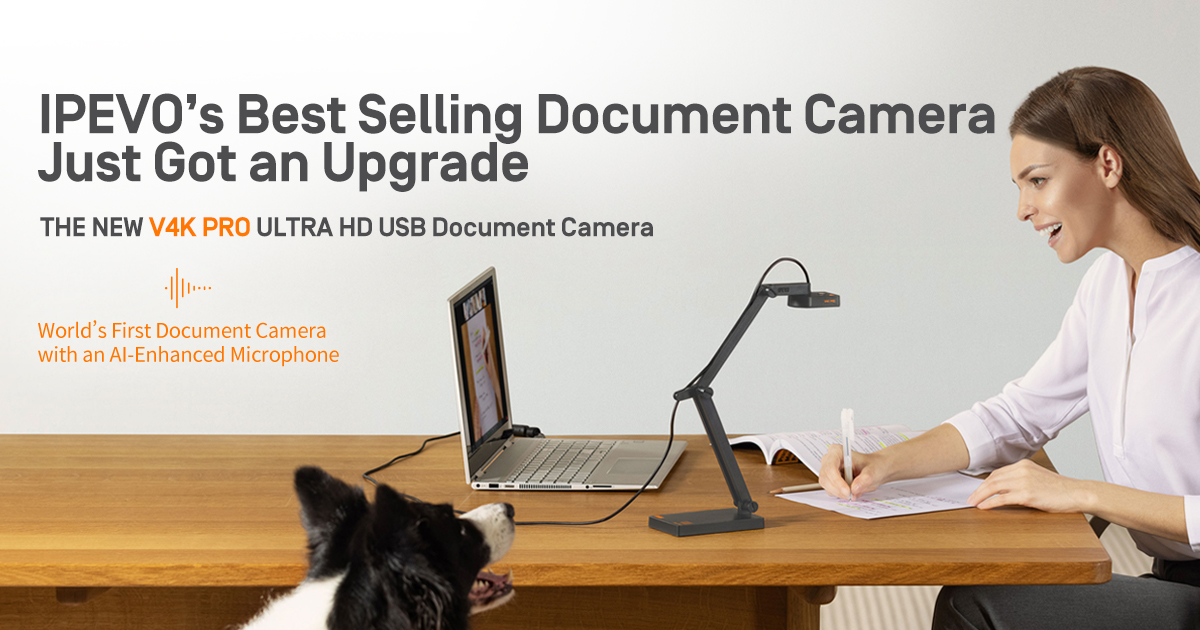 IPEVO V4K PRO ULTRA HD USB Document Camera US Launch